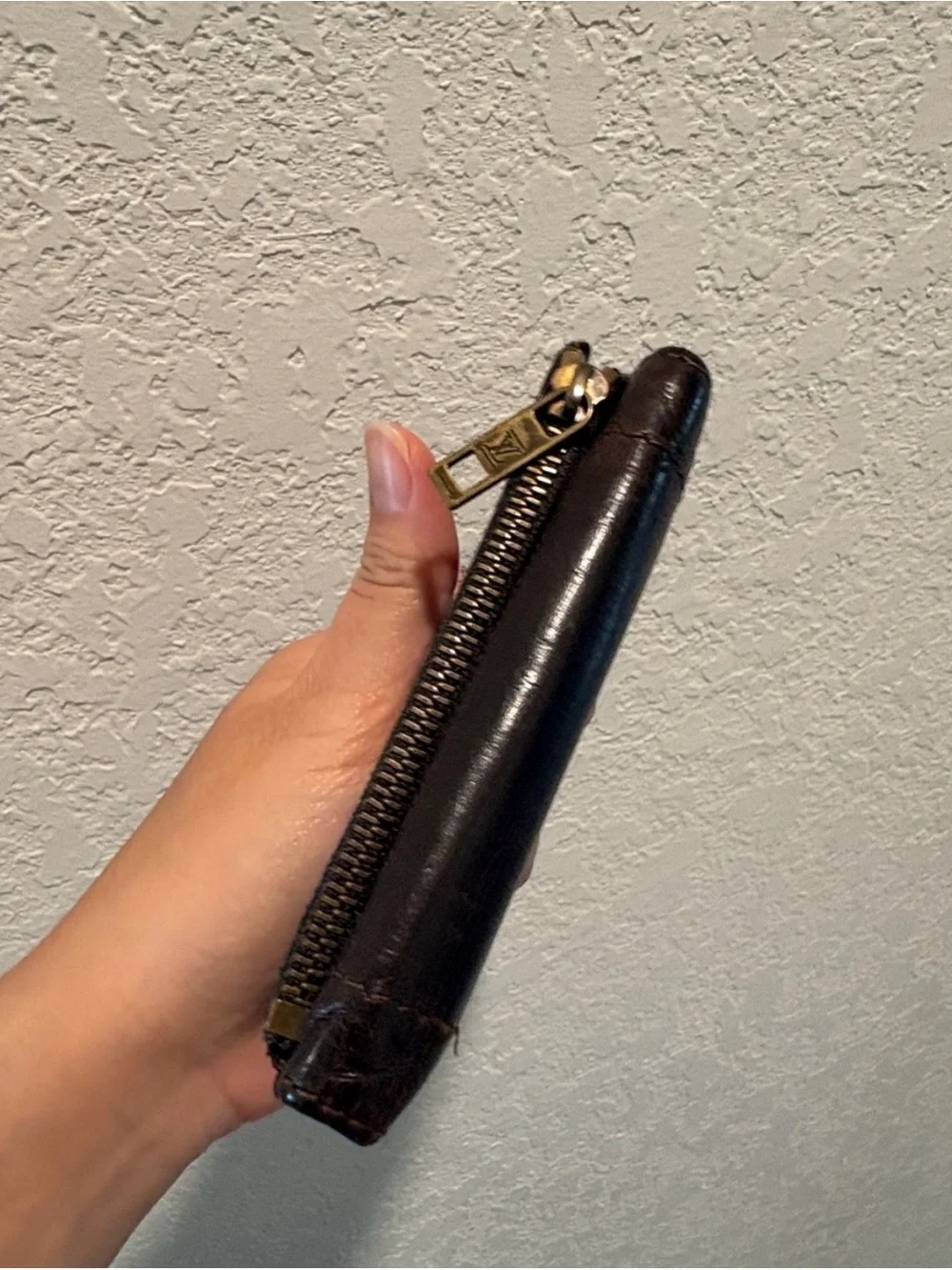 Louis Vuitton Men's Leather Bifold Wallet - Dark Brown